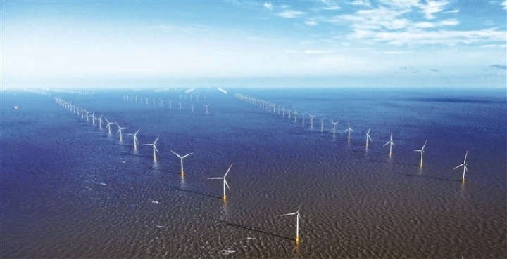 如東各風(fēng)電場滿負(fù)荷運(yùn)轉(zhuǎn)