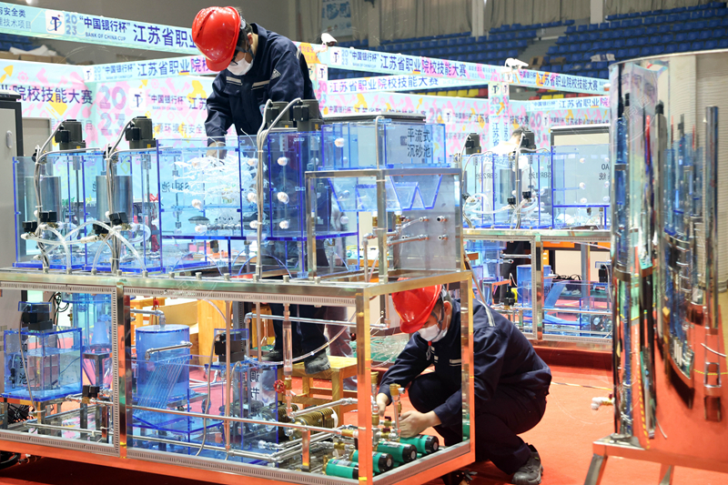 视频|2023省职业院校技能大赛环境监测与治理技术项目在南通科院开赛