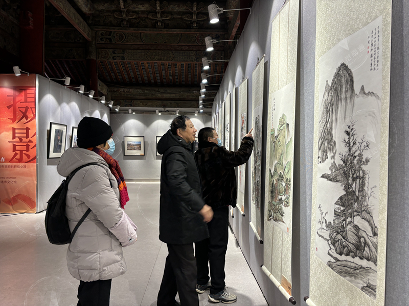 以艺术之美开启新年新精彩 2023年南通市文化馆书画、摄影班结业展正在展出